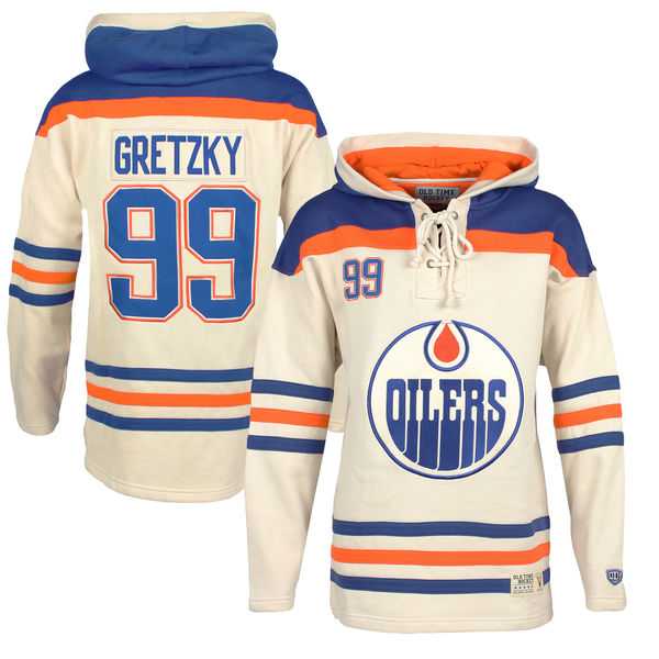 Edmonton Oilers #99 Wayne Gretzky Cream All Stitched Hooded Sweatshirt,We sell and wholesale Edmonton Oilers #99 Wayne Gretzky Cream All Stitched Hooded Sweatshirt on line form chian!